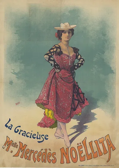 La Gracieuse Mlle Mercédès Noëlita by A. Michèle, 1901 — digital art print download