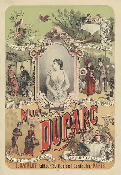 Mlle Duparc by A. Michèle, 1882 — digital art print download