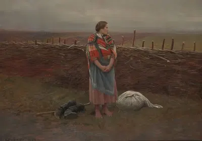 Бездомная женщина by Антоний Пиотровский, 1896 — digital art print download