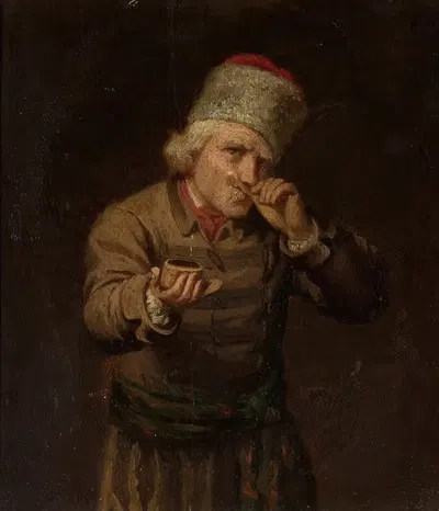 Крестьян, берущий щепотку нюхательного табака by Антоний Пиотровский, 1857 — digital art print download