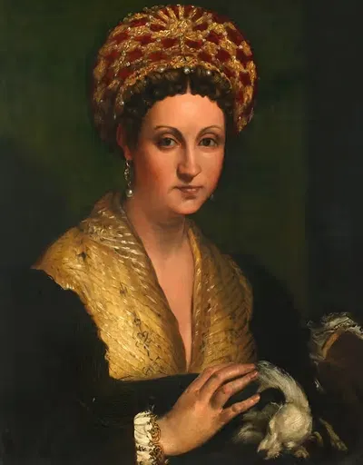 Portrait of a Lady by Callisto Piazza, 1530 — digital art print download