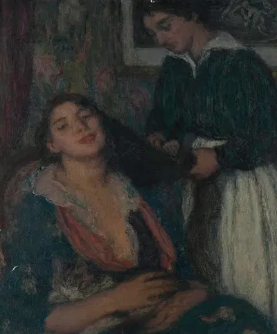 Прическа by Эдмон Франсуа Аман-Жан, 1916 — digital art print download