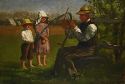 Заточка косы by Инох Вуд Перри-младший, 1868 — digital art print download