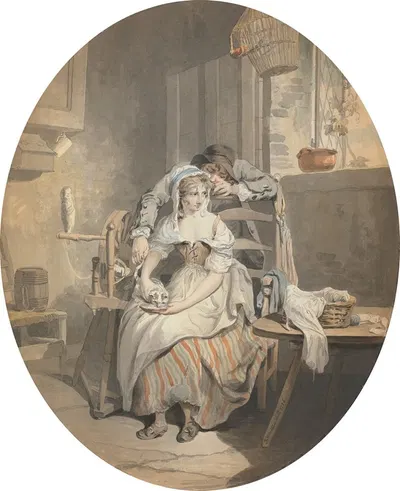 The Rustic Lover by Francis Wheatley, 1786 — digital art print download