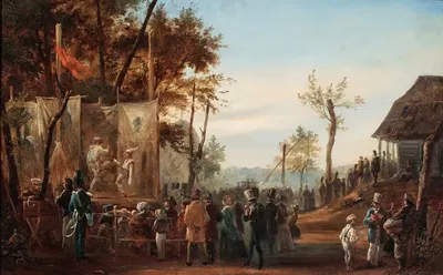 Цирк в Саске-Кепе by Францишек Костжевский, 1852 — digital art print download