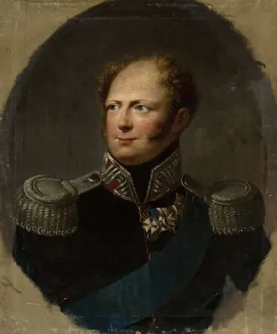 Portrait of Tsar Alexander I by Franciszek Ksawery Lampi — digital art print download