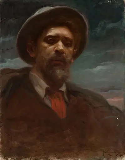 Автопортрет by Францишек Жмурко, 1900 — digital art print download