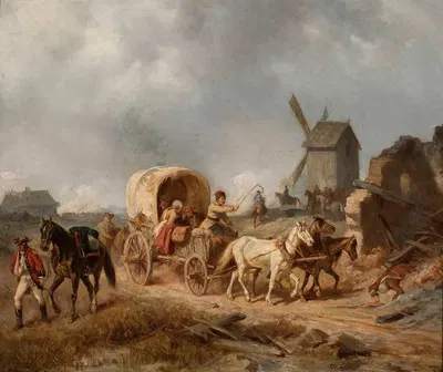 Конвой раненых by Генрик Пиллати, 1868 — digital art print download