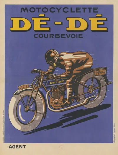 Motocyclette Dé-Dé. Courbevoie by Affiches Gaillard, 1927 — digital art print download