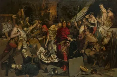 Кровавая пиршество графа Геро by Ян Чеслав Мониушко, 1887 — digital art print download
