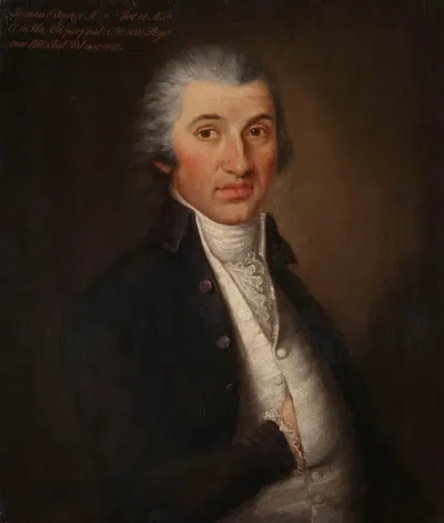 Портрет Джона О'Коннора (1760-1802), профессора Вильнюсского университета by Ян Кшиштоф Дамель, 1760-1802 — digital art…