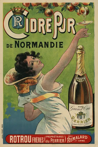 Cidre pur de Normandie. Rotrou frères (propriétaires du Perrier) by Eugène Pichot, 1899 — digital art print download