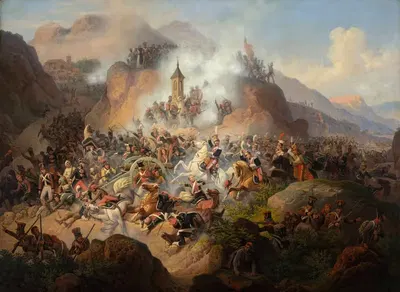 Битва при Сомосьерра by Январь Суходольский, 1860 — digital art print download