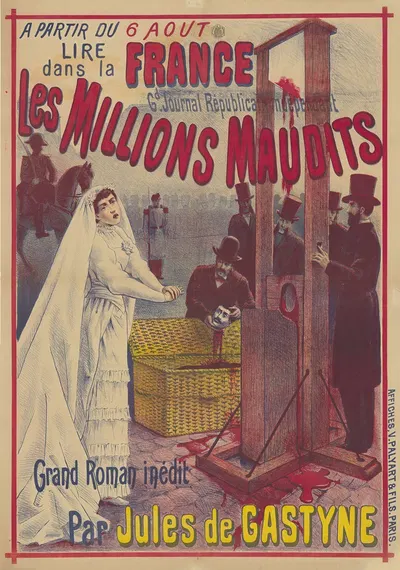 A partir du 6 aout, lire dans La France. les Millions maudits by Affiches V. Palyart & Fils, 1890 — digital art print…