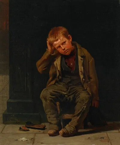 Этот угол не приносит дохода by Джон Джордж Браун, 1875 — digital art print download
