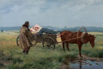 По пути к врачу by Йозеф Рыжкевич, 1898 — digital art print download