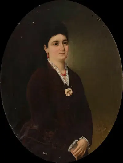 Портрет Марии Сендзяк, урождённой Жижневской by Кароль Миллер, 1877 — digital art print download