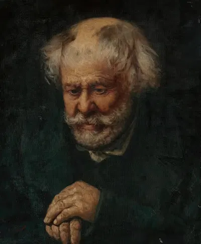 Портрет старика by Казимеж Мирецкий, 1880 — digital art print download