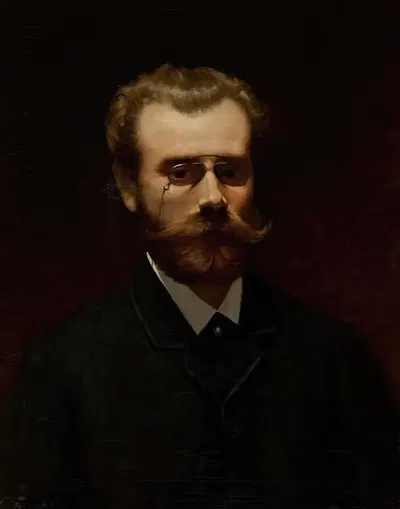 Портрет Валержа Брохоцкого, художника by Казимеж Мирецкий, 1885 — digital art print download