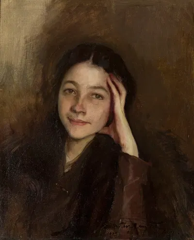 Портрет Ванды Аркушевской by Конрад Кшижановский, 1919 — digital art print download
