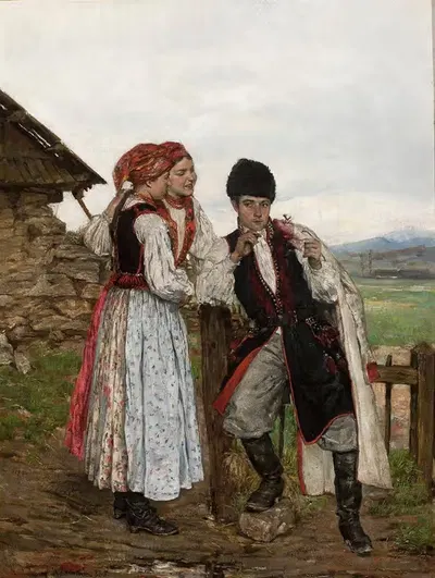 Краковяне by Константы Маньковский, 1885 — digital art print download
