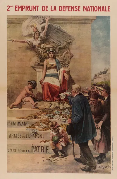 En avant Armée de l'Epargne, C'est pour la Patrie. by Альсид Тэофиль Рободи, 1916 — digital art print download