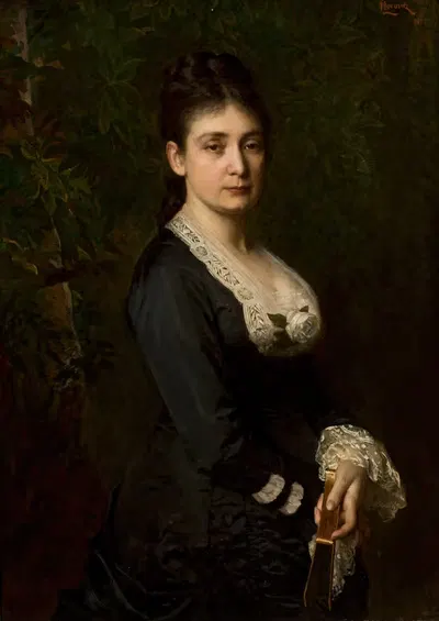 Портрет Мины Файанс (1841–1933) by Леопольд Горовиц, 1841–1933 — digital art print download