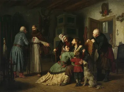 Возвращение из рабства by Леопольд Лёффлер, 1863 — digital art print download