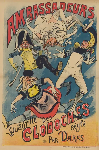 Ambassadeurs. Quadrille des Clodoches réglé par Darras by Альфред Шубрак, 1890 — digital art print download