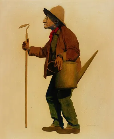 Садовник by Максфилд Парриш, 1906 — digital art print download
