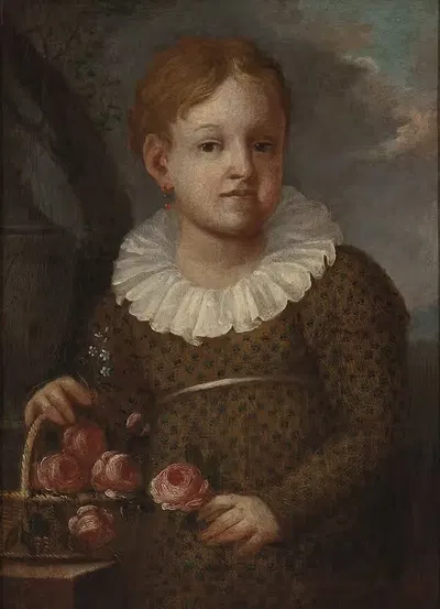 Посмертный портрет Эльжбетки Паде (1811–1818), дочери Эльжбеты и Марцина by Михаил Стахович, 1811–1818 — digital art print…