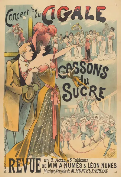 Concert de la Cigale. Cassons du sucre, revue en 2 actes & 5 tableaux de MM. A. Numès & Léon Numès by Альфред Шубрак, 1895…