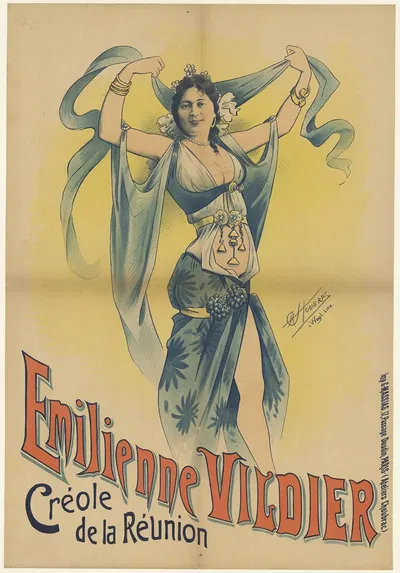 Emilienne Vildier, créole de la Réunion by Альфред Шубрак, 1890 — digital art print download
