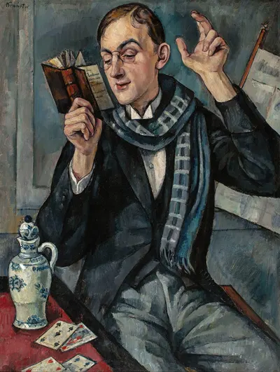 Поэт: портрет Яна Лехония by Роман Крамштык, 1919 — digital art print download