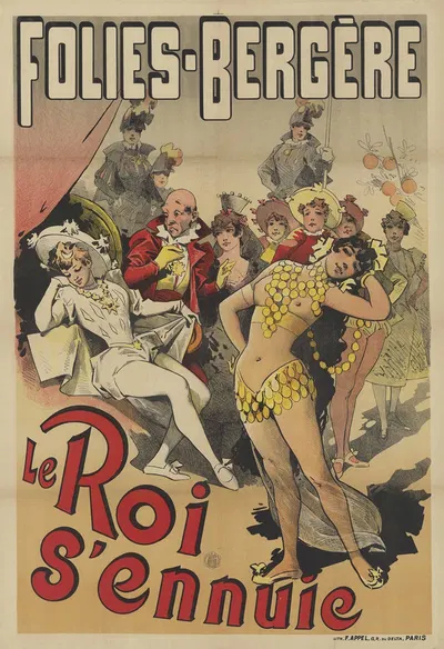 Folies-Bergère. Le Roi s'ennuie by Альфред Шубрак, 1890 — digital art print download