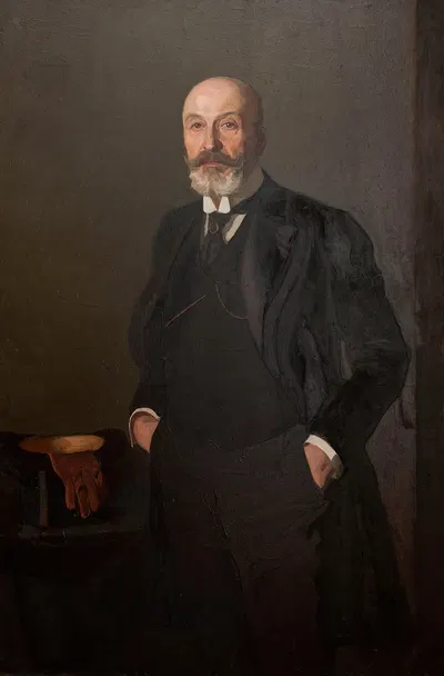 Portrait of Roman Narkiewicz-Jodko by Stanisław Lentz, 1912 — digital art print download