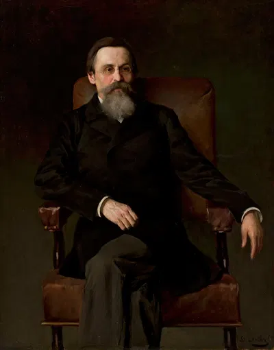 Portrait of Tadeusz Korzon by Stanisław Lentz, 1898 — digital art print download