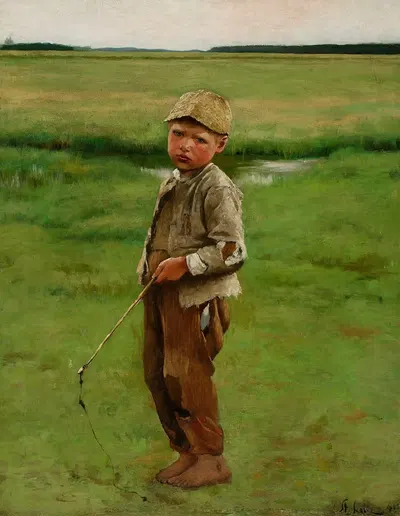 Пастушонок by Станислав Лентц, 1891 — digital art print download