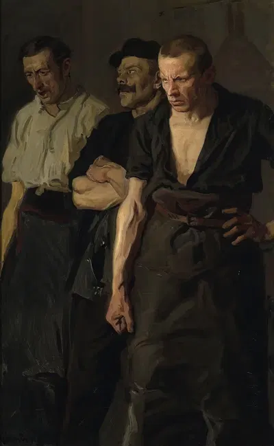 Забастовка by Станислав Лентц, 1910 — digital art print download