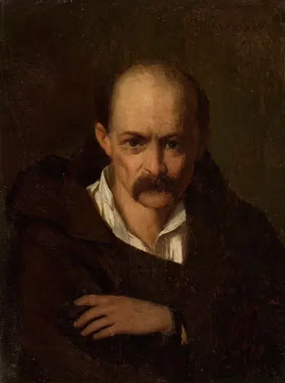 Portrait of a man in handcuffs by Tytus Maleszewski, 1855 — digital art print download