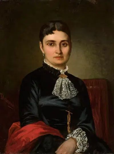 Portrait of Apolonia Anaszkowska by Tytus Maleszewski, 1882 — digital art print download