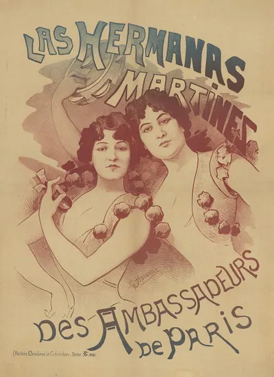 Las Hermanas Martinez des Ambassadeurs de Paris by Альфред Шубрак, 1890 — digital art print download
