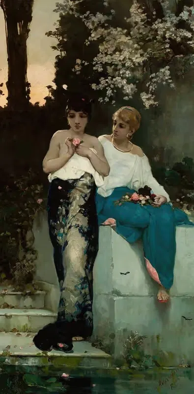 Two Roman women by Wilhelm Kotarbiński — digital art print download