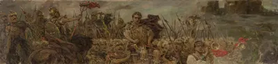 Victorious procession after the battle by Wilhelm Kotarbiński — digital art print download