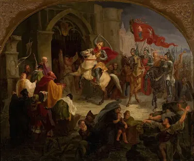 Вход Болеслава Храброго в Киев by Винцент Смоковский — digital art print download