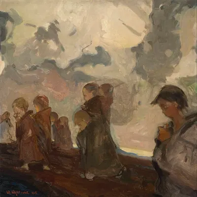 Children's crusade by Witold Wojtkiewicz, 1905 — digital art print download
