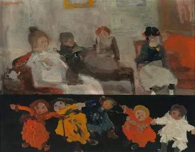 Dolls by Witold Wojtkiewicz, 1906 — digital art print download