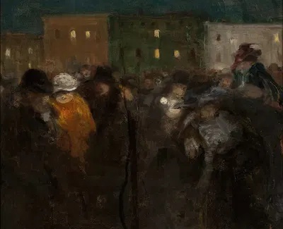 Mi-Careme in Paris by Witold Wojtkiewicz, 1907 — digital art print download