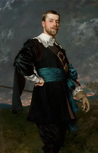Портрет Станислава Чахурского (1853–1904), брат художника by Владислав Чахурский, 1853–1904 — digital art print download