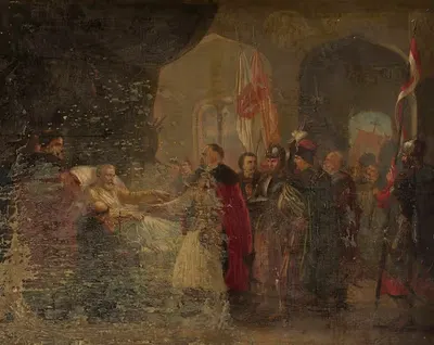 Смерть вождя by Владислав Майерановский, 1862 — digital art print download